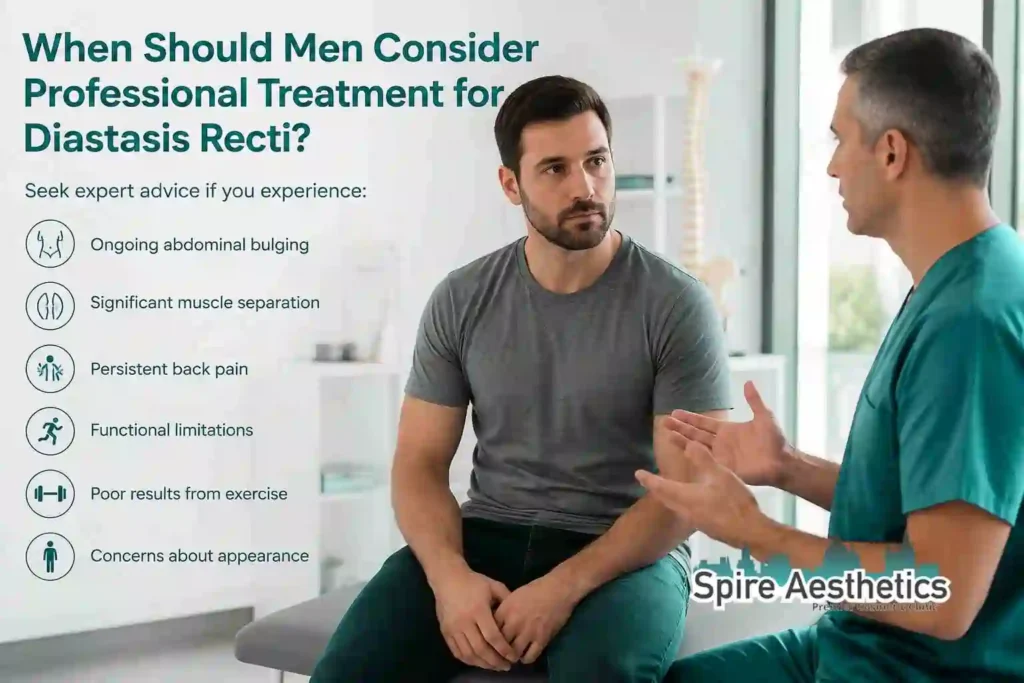 When Should Men Consider Professional Treatment for Diastasis Recti Milton Keynes?